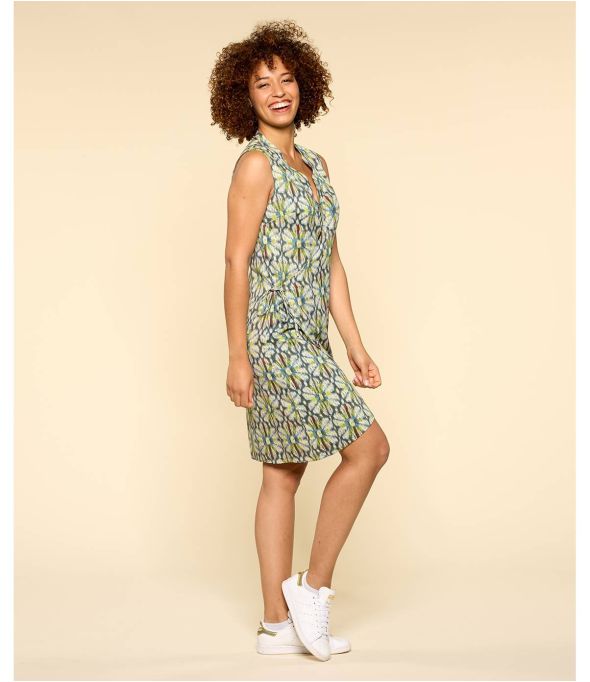 LOLA BOHO BLEU Robe en Modal pour Femme - - Storiatipic