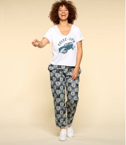 CLYDE JADE BLUE Damen Modal Hose - - Storiatipic CLYDE JADE BLUE Damen Modal Hose - - Storiatipic