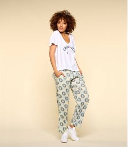 CLYDE JADE CIEL Modal broek voor dames - - Storiatipic CLYDE JADE CIEL Modal broek voor dames - - Storiatipic