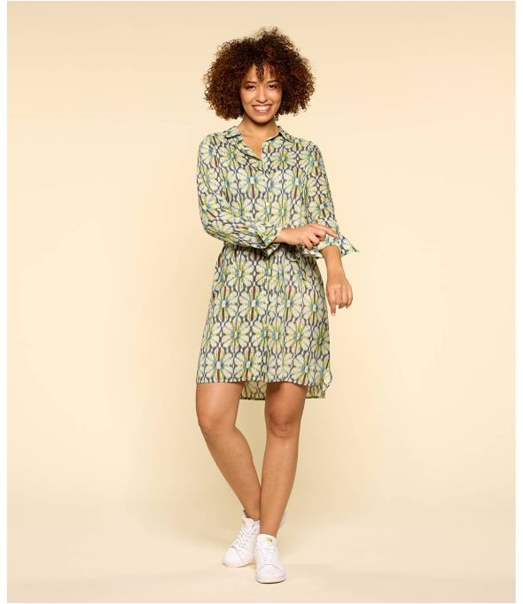 KAIA BOHO BLEU Robe en Modal pour Femme - - Storiatipic