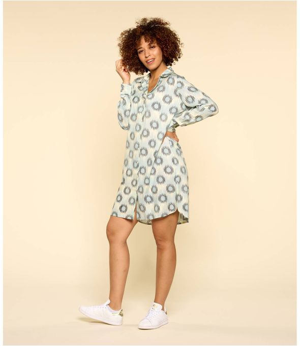 KAIA JADE CIEL Robe en Modal pour Femme - - Storiatipic