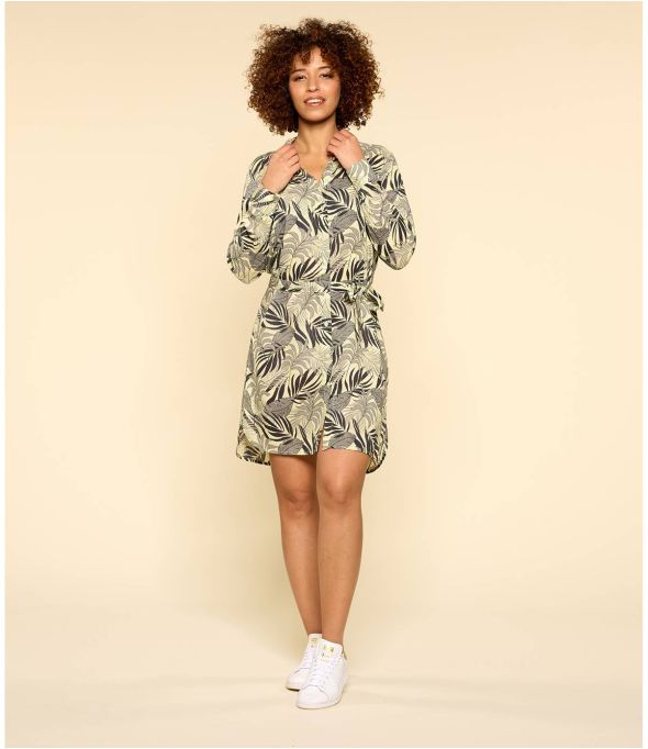 KAIA THAÏS GRIS Vestido modal para mujer - - Storiatipic