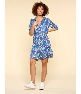 KAIA THAÏS INDIGO Robe en Modal pour Femme - 1 KAIA THAÏS INDIGO Robe en Modal pour Femme - 1