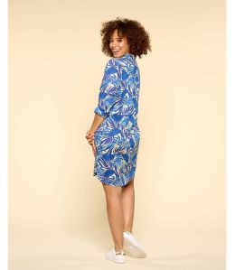 KAIA THAÏS INDIGO Robe en Modal pour Femme - 2 KAIA THAÏS INDIGO Robe en Modal pour Femme - 2