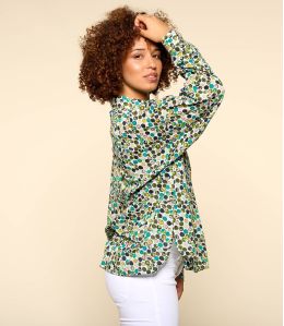 COSY DOT VERT Chemise en Coton pour Femme - 2 COSY DOT VERT Chemise en Coton pour Femme - 2