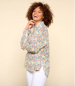 COSY MAYA MULTI Camicia da donna in cotone - - Storiatipic