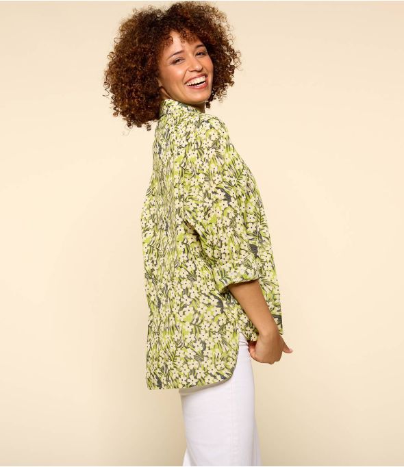 COSY SAKURI ANISE Camisa de algodón para mujer - - Storiatipic