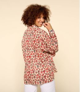 COSY SAKURI ROUGE Chemise en Coton pour Femme - 2