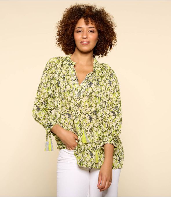 BETI SAKURI ANIJS Katoenen blouse voor dames - - Storiatipic