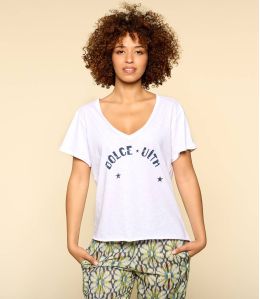 VITA BLANC B T-shirt en Coton bio pour Femme - 1