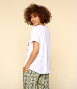 VITA BLANC B T-shirt en Coton bio pour Femme - - Storiatipic VITA BLANC B T-shirt en Coton bio pour Femme - - Storiatipic