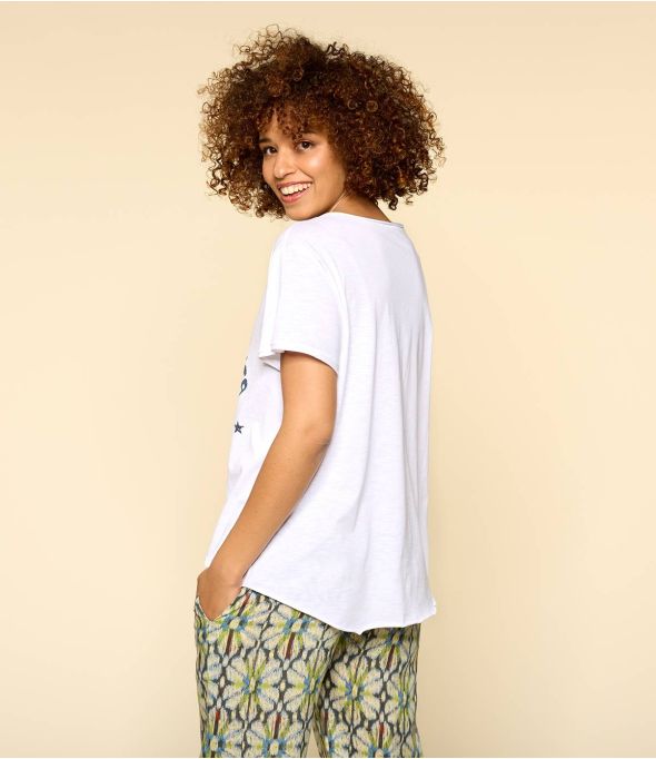 VITA WHITE B T-Shirt aus Bio-Baumwolle für Damen - - Storiatipic