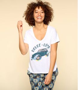 VITA BLANC M-F T-shirt en Coton bio pour Femme - 2