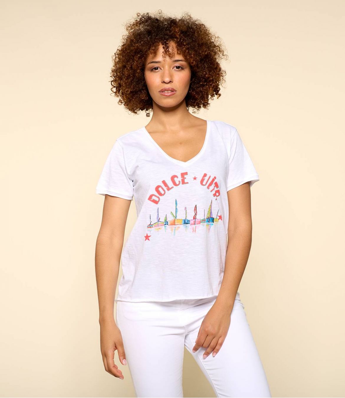 VITA BLANC M-G T-shirt en Coton bio pour Femme - 1