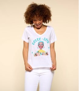 VITA BLANC M-H T-shirt en Coton bio pour Femme - 1