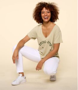 VITA BEIGE C T-shirt en Coton bio pour Femme - 2