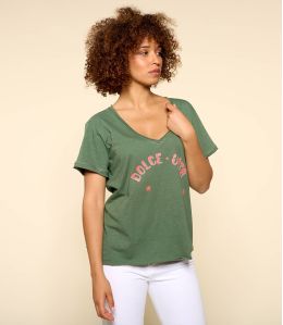 VITA KAKI B T-shirt en Coton bio pour Femme - 2