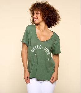 VITA KAKI C T-shirt en Coton bio pour Femme - 1