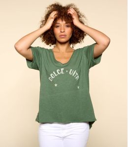 VITA KAKI C T-shirt en Coton bio pour Femme - 2