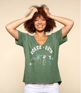 VITA KAKI M-E T-shirt en Coton bio pour Femme - 1