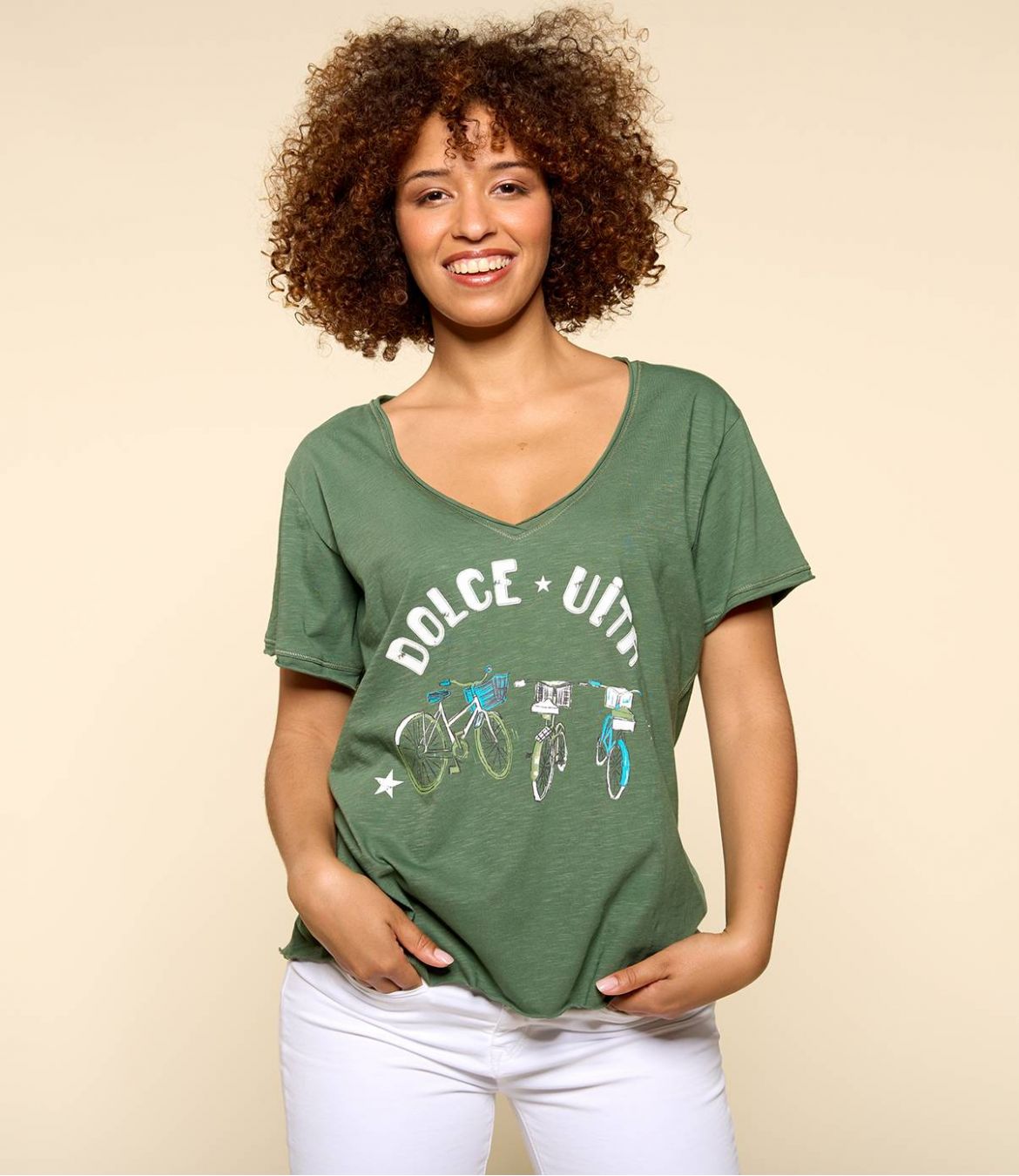 VITA KAKI M-E T-shirt en Coton bio pour Femme - 2