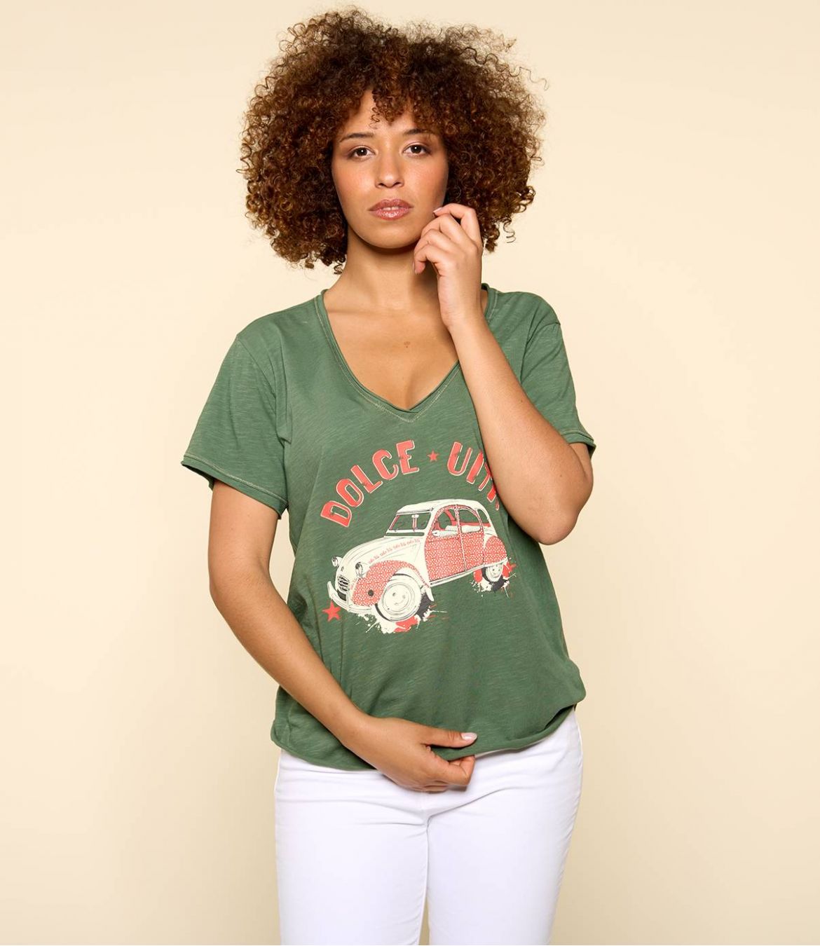 VITA KAKI M-F T-shirt en Coton bio pour Femme - 1