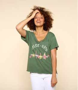 VITA KAKI M-G T-shirt en Coton bio pour Femme - 2