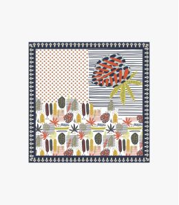 TAHITI Groot Zijden Vierkant, Borduurwerk voor Vrouwen 100 x 100 CM - - Storiatipic TAHITI Groot Zijden Vierkant, Borduurwerk voor Vrouwen 100 x 100 CM - - Storiatipic