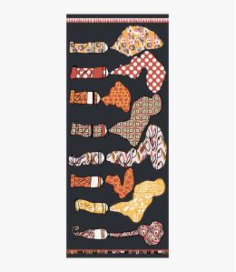 ANABEL Foulard en Laine, broderies pour Femme 80 x 190 cm - 3