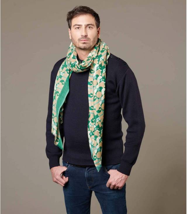 Homme Accessoires Écharpes et foulards Écharpe à motif imprimé Coton RRL pour homme en coloris Vert 