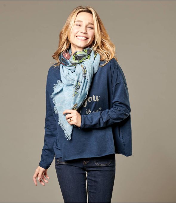 CARMEN Bufanda de Lana y Nylon para Mujer 100 x 190 cm - Winter Essentials - Storiatipic