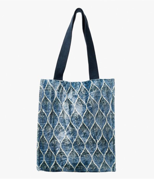 CARRY VELVET DUCK Viscosa, Bolso de Algodón para Mujer 35 x 33 x 10 cm - Winter Essentials - Storiatipic