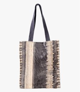 CARRY VELVET GREY Katoenen damestas viscose 35 x 33 x 10 cm - Benodigdheden voor de winter - Storiatipic