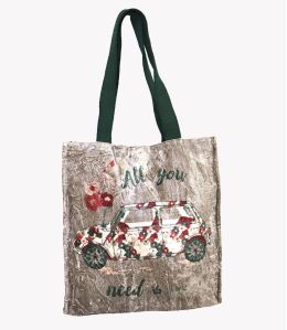 CARRY VELVET MINI Sac en Viscose, coton pour Femme 35 x 33 x 10 cm - Essentiels d'hiver - Storiatipic