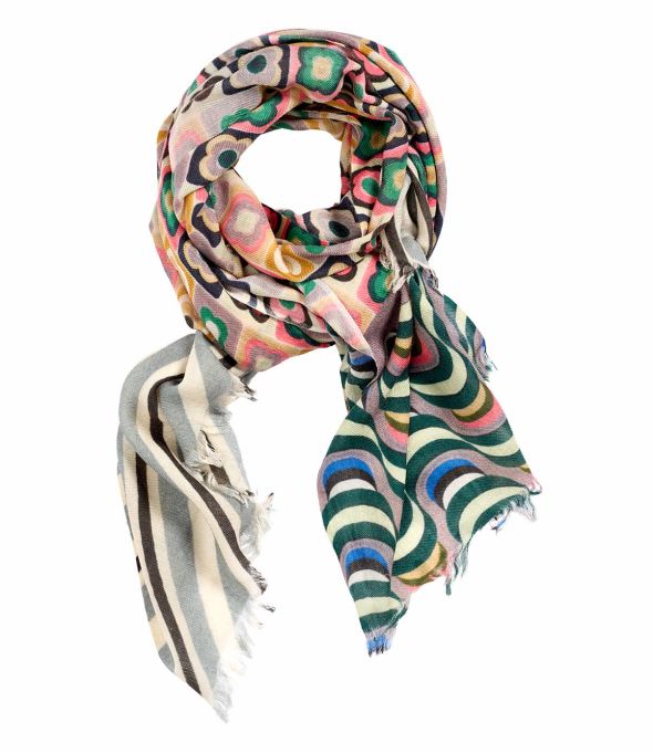 CECILE Écharpe en Laine, soie pour Femme 70 x 190 cm - 1