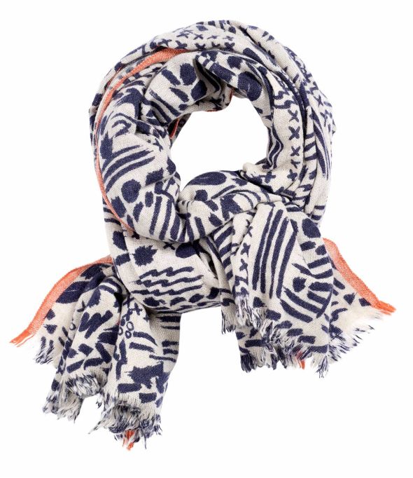 CLEM Foulard en Laine, nylon pour Femme 100 x 200 cm - Winter Essentials - Storiatipic