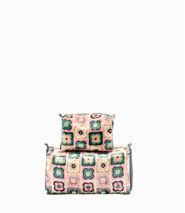COSM VELVET CECILE Bolso de mano de viscosa para mujer, algodón 26 x 14 x 14 cm/17 x 7 x 11 cm - Winter Essentials - Storiatipi