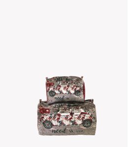 COSM VELVET MINI Pochette en Viscose, coton pour Femme 26 x 14 x 14 cm/17 x 7 x 11 cm - Essentiels d'hiver - Storiatipic