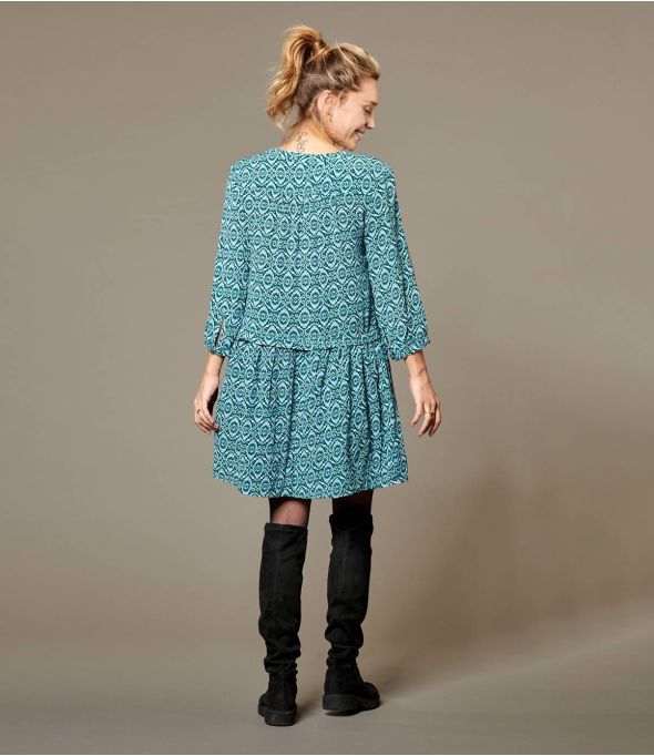 Kalei Kimono Sleeve Maxi Dress