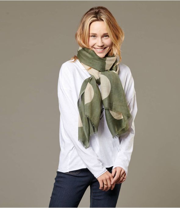 FLAVY Echarpe en Laine, soie pour Femme 100 x 200 CM - Essentiels d'hiver - Storiatipic