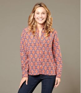 FRAN KALEI CARMIN Chemise en Viscose pour Femme - Essentiels d'hiver - Storiatipic