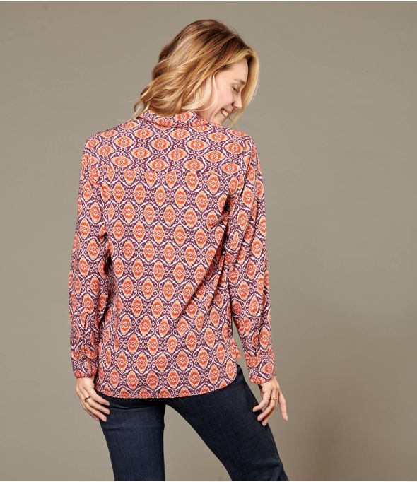 FRAN KALEI CARMINE Camisa de viscosa para mujer - Winter Essentials - Storiatipic
