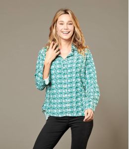 FRAN KARO CANARD Women's Viscose Shirt - Winter Essentials - Storiatipic FRAN KARO CANARD Women's Viscose Shirt - Winter Essentials - Storiatipic