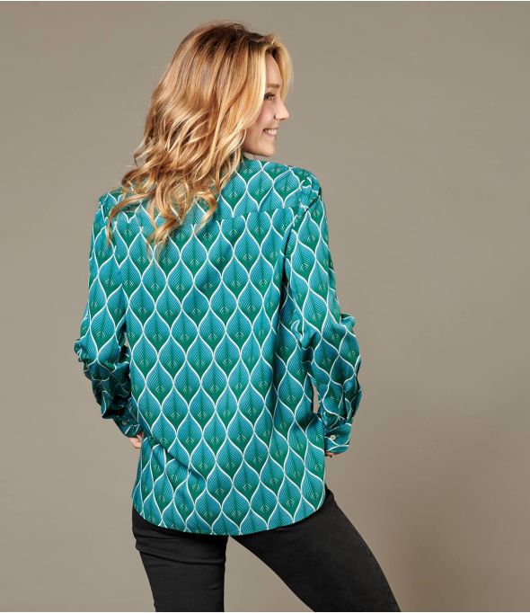 FRAN PEACOCK DUCK Hemd aus Viskose für Damen - Winter-Essentials - Storiatipic