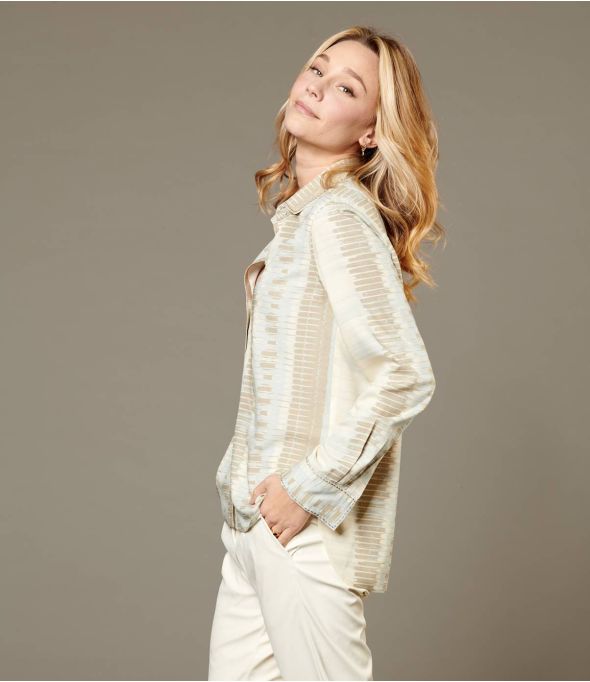 FRAN PIANO BEIGE Camisa de viscosa para mujer - Winter Essentials - Storiatipic
