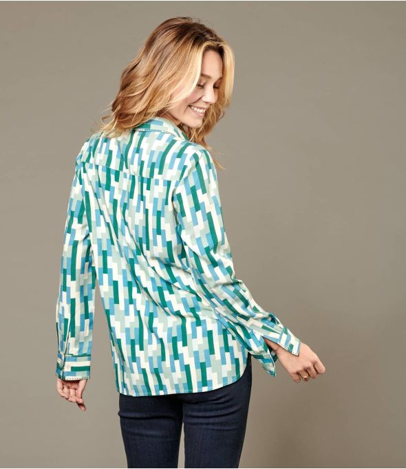 FRAN SCALA CANARD Viscose overhemd voor dames - Benodigdheden voor de winter - Storiatipic