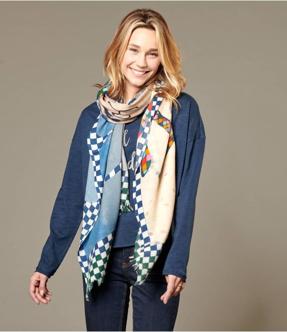 GENJI Lana, sciarpa di seta da donna 70 x 190 cm - Essenziali per l'inverno - Storiatipic