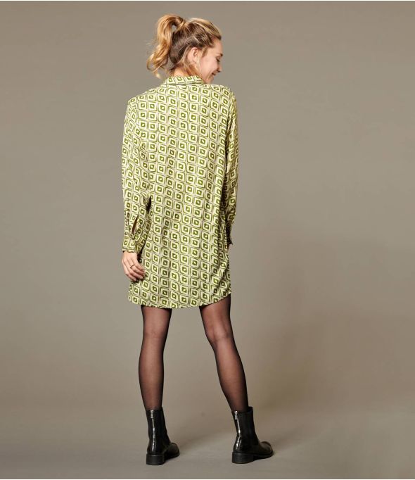 KATE KARO VESTIDO DE VISCOSA PARA MUJER CAQUI - Esenciales de invierno - Storiatipic