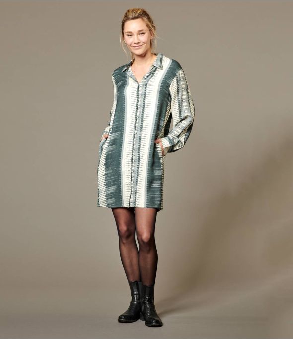KATE PIANO GREY Vestido de viscosa para mujer - Winter Essentials - Storiatipic