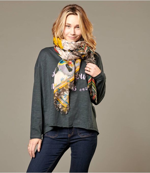 Bufanda de lana para mujer MARCY 90 x 200 cm - Winter Essentials - Storiatipic